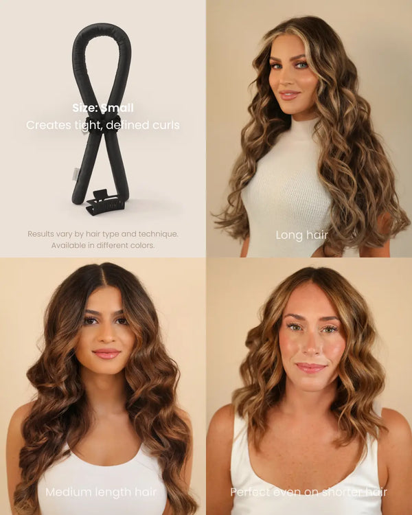 Heatless Curls in Mulberry Silk