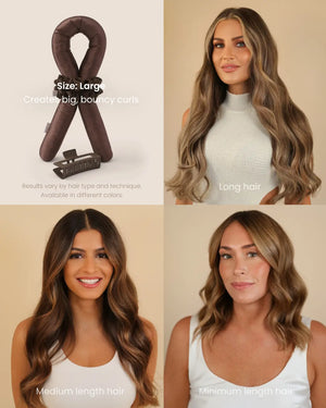 Heatless Curls in Mulberry Silk