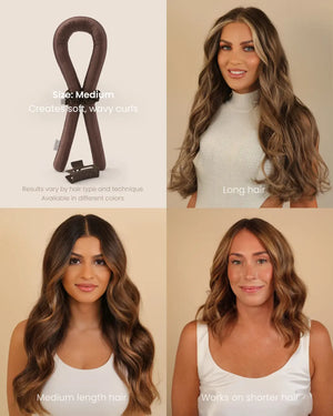 Heatless Curls in Mulberry Silk