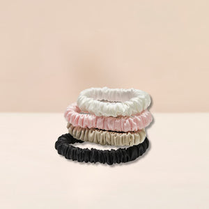 Mulberry Silk Skinny Scrunchies