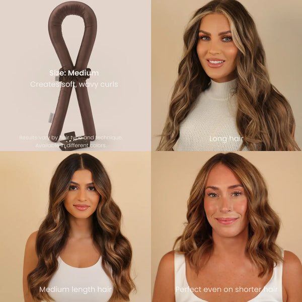 Heatless Curls in Mulberry Silk