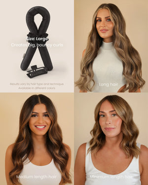 Heatless Curls in Mulberry Silk