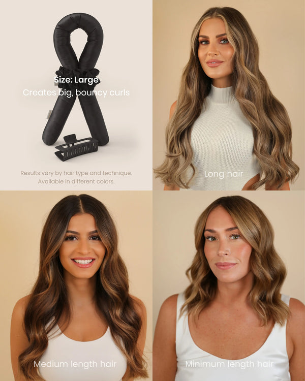 Heatless Curls in Mulberry Silk