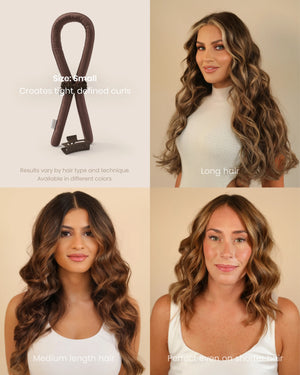 Heatless Curls in Mulberry Silk