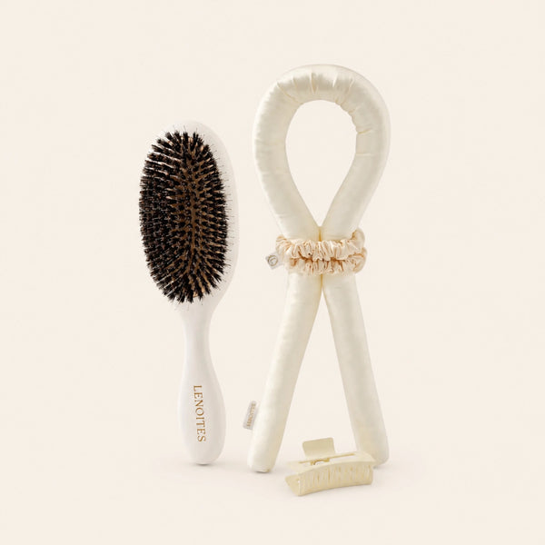 Heatless Curls + Wild Boar Hair Brush Set