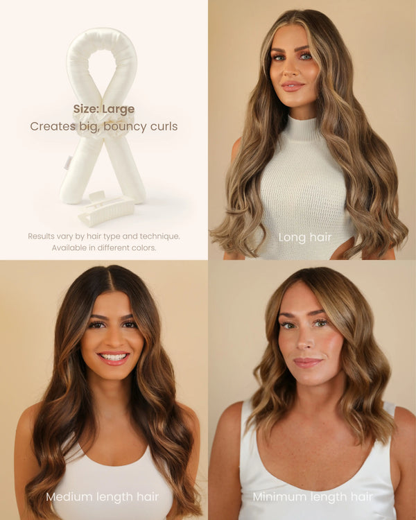 Heatless Curls in Mulberry Silk