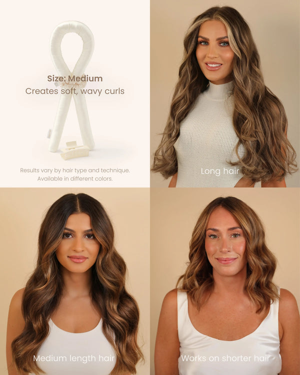Heatless Curls in Mulberry Silk