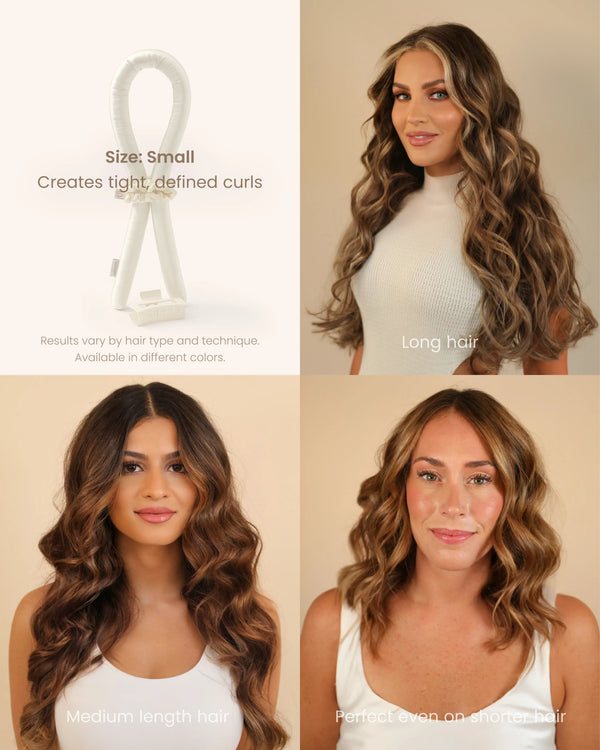 Heatless Curls in Mulberry Silk