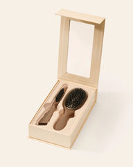 Wild Boar Hair Brush with Cleaning Tool