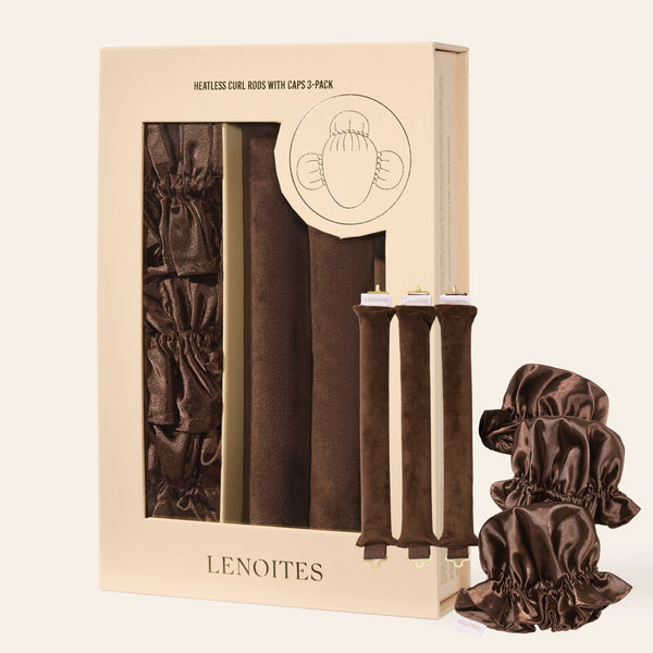 Heatless Curl Rods with Caps 3-Pack