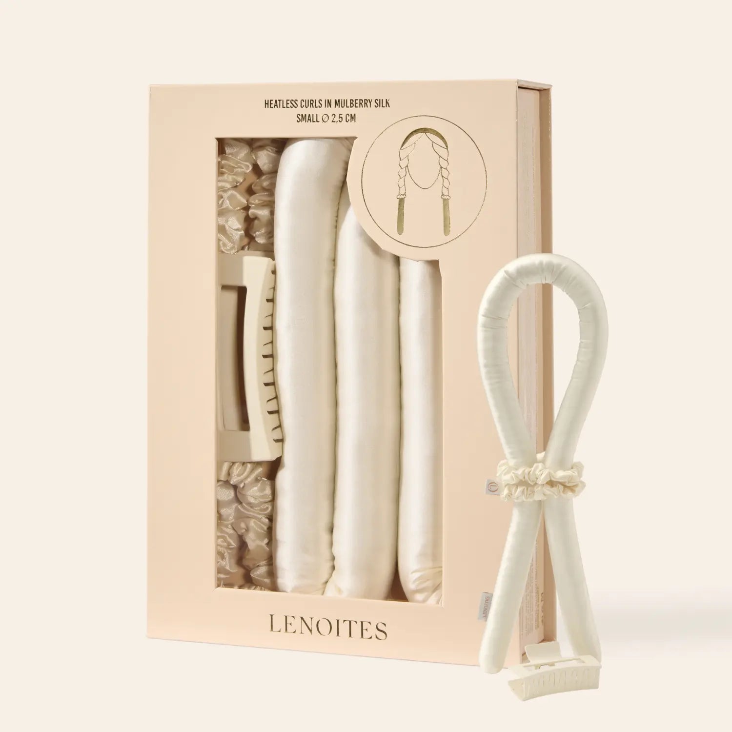 Heatless Curls in Mulberry Silk