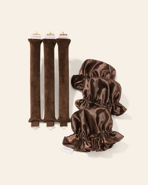 Heatless Curl Rods with Caps 3-Pack