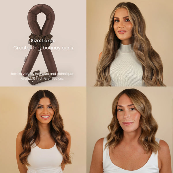 Heatless Curls in Mulberry Silk