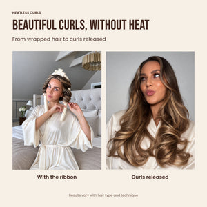 Heatless Curls in Mulberry Silk