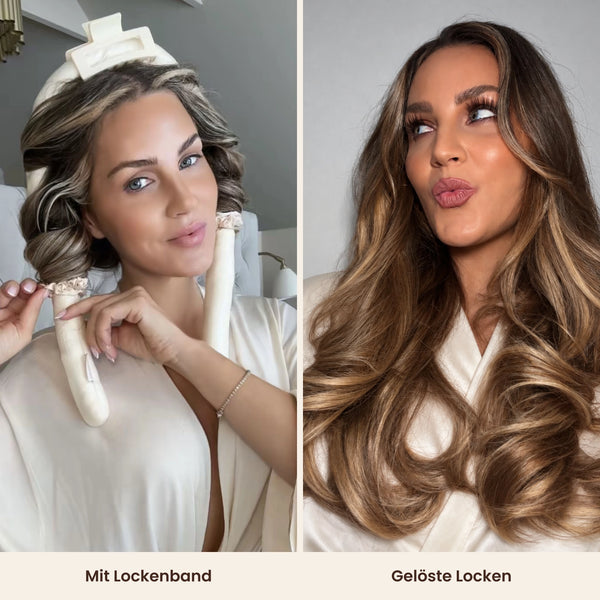 Heatless Curls in Mulberry Silk