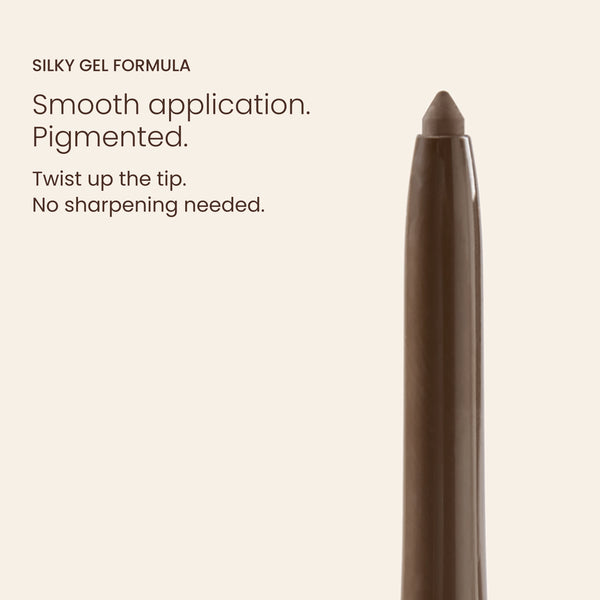 Silk Longwear Gel Eyeliner – Dark Chocolate – Silky gel formula. Smooth application. Pigmented.