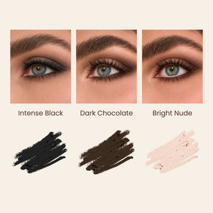 Silk Longwear Gel Eyeliner – Intense Black – Shade comparison