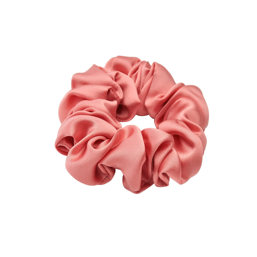 Mulberry Silk Scrunchie, Pearly Pink