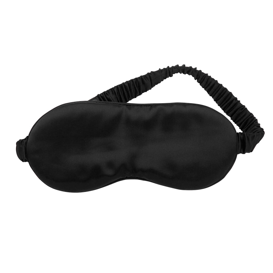 Mulberry Sleep Mask with Pouch, Black