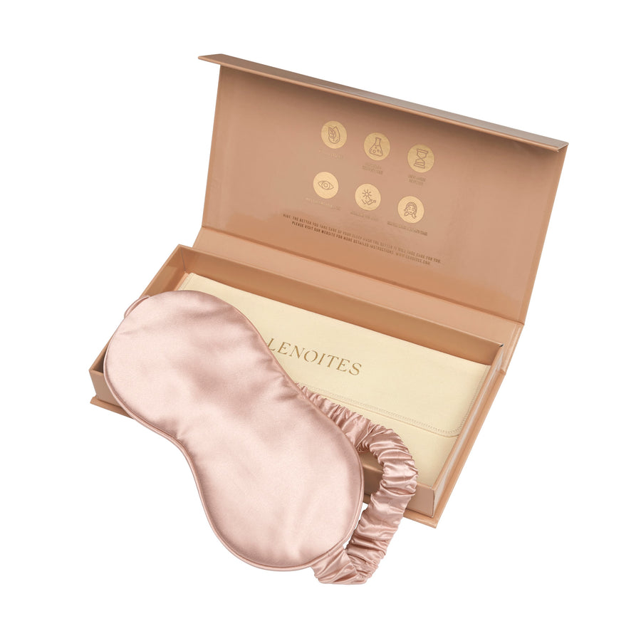 Mulberry Sleep Mask with Pouch, Pink