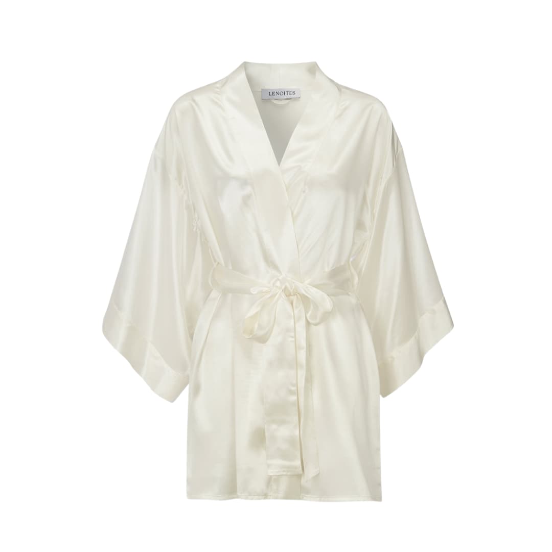 Kimono in Mulberry Silk, White
