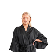 Kimono in Mulberry Silk, Black